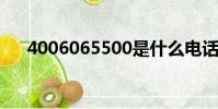 4006065500是什么電話(4006電話)