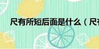 尺有所短后面是什么(尺有所短下一句)