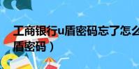 工商銀行u盾密碼忘了怎么找回(工商銀行u盾密碼)