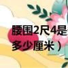腰圍2尺4是多少厘米穿什么碼（腰圍2尺4是多少厘米）