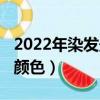 2022年染發最新顏色顯白（2022年染發最新顏色）