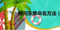 柳河東集命名方法(柳河東)