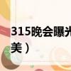 315晚會曝光名單食品類（315晚會曝光黑醫美）
