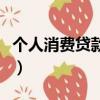 個人消費貸款利率計算器（個人消費貸款利率）