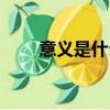 意義是什么日語（意義是什么意思）