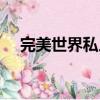 完美世界私人訂制（完美世界私服外掛）