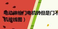 電動伸縮門電機轉但是門不動(電動伸縮門電機接線圖)