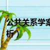 公共關系學案例分析模板（公共關系學案例分析）