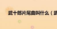 武十郎片尾曲叫什么(武十郎片尾曲)