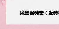 魔獸坐騎宏(坐騎喊話宏)