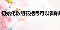 初始化數組花括號可以省略嗎(初始化數組)