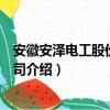 安徽安澤電工股份有限公司（關于安徽安澤電工股份有限公司介紹）