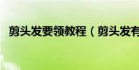 剪頭發要領教程(剪頭發有哪些要領教程)
