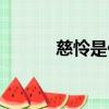 慈憐是什么意思（慈憐的出處）