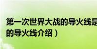 第一次世界大戰的導火線是(第一次世界大戰的導火線介紹)
