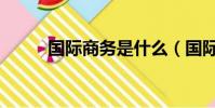 國際商務是什么(國際商務介紹)