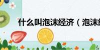 什么叫泡沫經濟(泡沫經濟的含義)