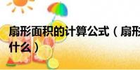 扇形面積的計算公式(扇形面積的計算公式是什么)