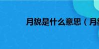 月貌是什么意思(月貌的含義)
