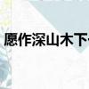 愿作深山木下一句是什么（愿作深山木原文）