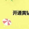 開通黃鉆的方法（黃鉆怎么開通）