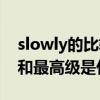 slowly的比較級和最高級（slowly的比較級和最高級是什么）