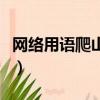 網絡用語爬山什么意思（網絡用語爬山的含義）