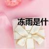凍雨是什么意思（凍雨意思是什么）