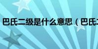巴氏二級是什么意思(巴氏二級指的是什么)