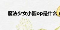 魔法少女小圓op是什么(快快來看吧)