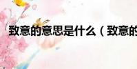 致意的意思是什么(致意的意思怎么解釋)