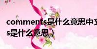 comments是什么意思中文(英語comments是什么意思)