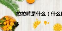 拉拉褲是什么(什么叫拉拉褲)