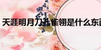 天涯明月刀孔雀翎是什么東西(孔雀翎介紹)