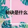 秘訣是什么意思（秘訣的意思簡單介紹）