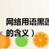 網絡用語黑蓮花是什么意思（網絡用語黑蓮花的含義）