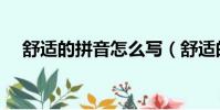 舒適的拼音怎么寫(舒適的拼音是什么)