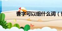 曹字可以組什么詞(曹的意思)