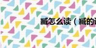 臧怎么讀(臧的讀音)