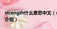 strength什么意思中文(strength中文意思介紹)