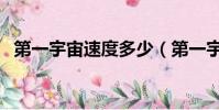 第一宇宙速度多少(第一宇宙速度指什么)