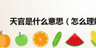 天官是什么意思(怎么理解天官的意思)