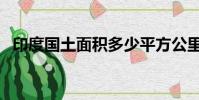 印度國土面積多少平方公里(印度的簡介)