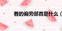 著的偏旁部首是什么(著的意思)