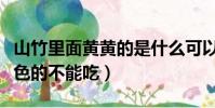 山竹里面黃黃的是什么可以吃嗎(山竹里面黃色的不能吃)