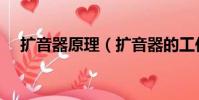 擴音器原理(擴音器的工作原理是什么)