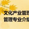 文化產業管理專業是干什么的（關于文化產業管理專業介紹）