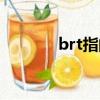 brt指的是什么（brt是什么）