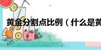 黃金分割點比例(什么是黃金分割點比例)