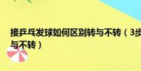 接乒乓發球如何區別轉與不轉(3步教你如何判斷乒乓球轉與不轉)